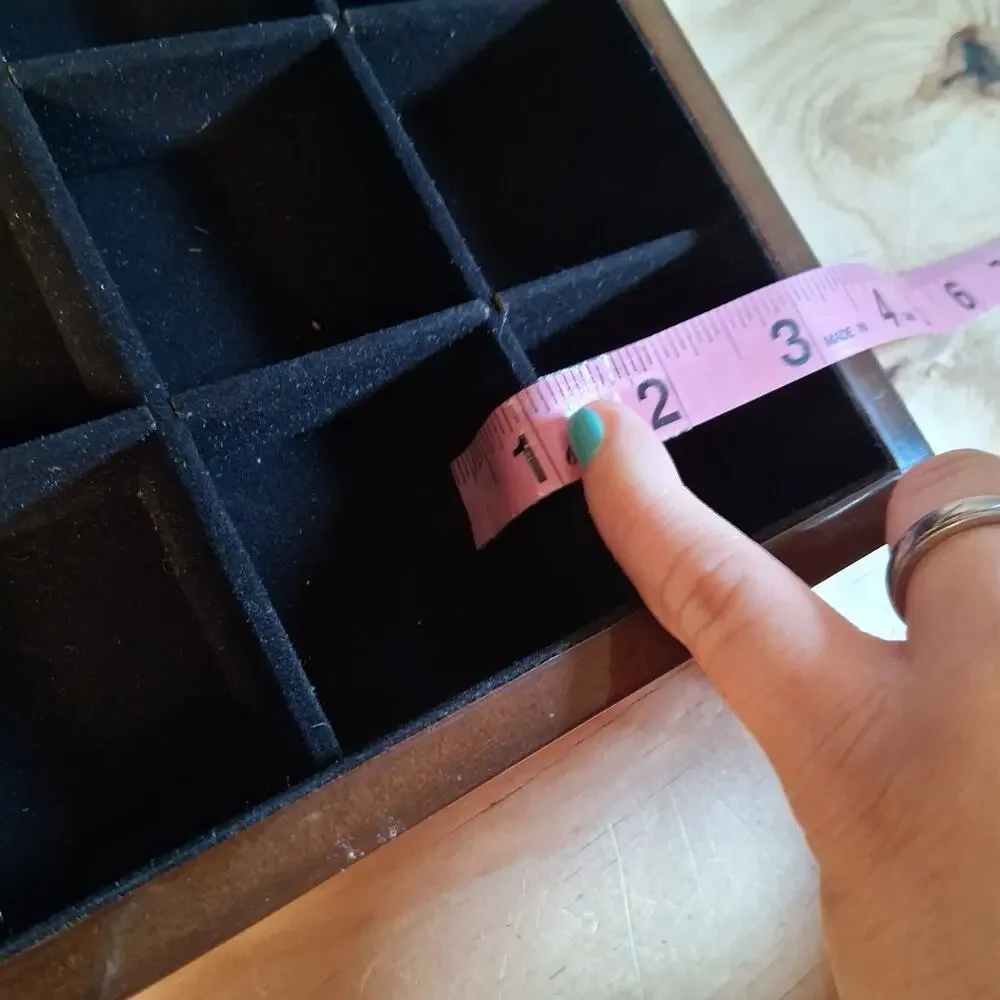 Silkenty Wooden Jewelry Box Organizer 24 Compartment Box Wooden Jewelry Box
